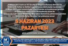 31 Mayis 2023 Günü Sonuna Kadar Oluşturulmasi Ve İmzalanmasi Gereken E-Defterlerin; Oluşturulma, İmzalanma Ve E-Defter Beratlarinin Yüklenme Süresi Uzatildi!