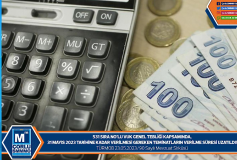 531 Sira No.lu Vuk Genel Tebliği Kapsaminda 31 Mayis 2023 Tarihine Kadar Verilmesi Gereken Teminatlarin Verilme Süresi Uzatildi