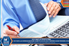 2023/mart Ayi Sigorta Primi,kdv İade Alacağindan Mahsubu Suretiyle 26.05.2023 Tarihine Kadar Ödenebilecek