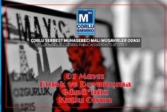 01 Mayis Emek Ve Dayanişma Günü'nüz Kutlu Olsun