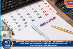 Deprem Bölgesinde Bulunan Vakiflarin Bilanço Ve Gelir Gider Tablolari İle Bir Yillik Faaliyetlerinin Sonuçlarini Gösteren Kesin Bütçelerinigöndermelerine İlişkin Süre Uzatimi