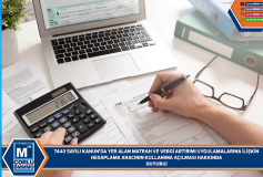 7440 Sayili Kanunda Yer Alan Matrah Ve Vergi Artirimi Uygulamalarina İlişkin Hesaplama Aracinin Kullanima Açilmasi Hakkinda Duyuru