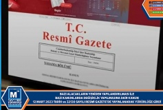 Bazi Alacaklarin Yeniden Yapilandirilmasi İle Bazi Kanunlarda Değişiklik Yapilmasina Dair Kanun