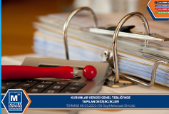 Kurumlar Vergisi Genel Tebliğinde Yapilan Değişiklikler