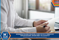 Depremden Etkilenen Yerler İçin 6 Şubat 2023 İle 31 Temmuz 2023 Tarihleri Arasinda Mücbir Sebep Hali İlan Edildi