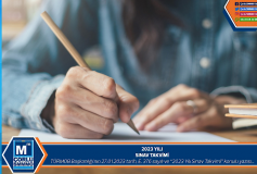 2023 Yılı Sınav Takvimi