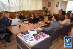 Nkü Muratli Myo Müdür Yardimcisi Sarisoy Ve Ergün'den, Yönetim Kurulu Başkani'miz Eroğlu'na Nezaket Ziyareti 