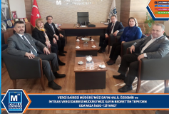Vergi Dairesi Müdürü'müz Sayin Özdemir Ve İhtisas Vergi Dairesi Müdürü'müz Sayin Tepe'den, Oda'miza İade-İ Ziyaret