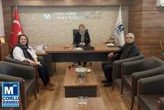 Üyemiz Sayin Mustan Koçer'den, Oda Başkani'miz Sayin Ayşe Eroğlu'na Nezaket Ziyareti
