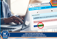 Ticaret Sicili Müdürlüğü, 02 Ocak İtibariyle Randevulu Sistem İle Çalişmaya Başlayacak