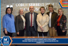 Atatürkçü Düşünce Derneği (Add) Çorlu Şubesi, Oda'miz Yönetim Kurulu'nu Ziyaret Etti