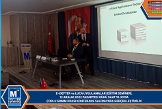 E-Defter Ve Luca Uygulamalari Eğitim Semineri, 12 Aralik'ta Gerçekleştirildi
