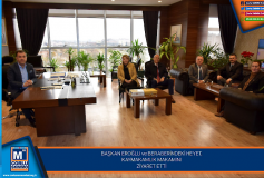 Başkan Eroğlu Ve Beraberindeki Heyet, Kaymakamlik Makamini Ziyaret Etti