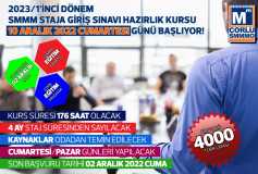2023/1'inci Dönem Smmm Staja Giriş Sinavi Hazirlik Kursu İçin Geri Sayim Başladi