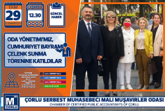 Oda Yönetimi'miz, Cumhuriyet Bayrami Çelenk Sunma Törenine Katildi