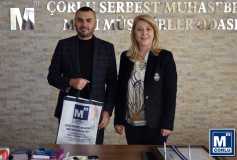 Meslektaşimiz Doğanay Çelik'e, Ruhsat Ve Büro Tescil Belgesi'ni Teslim Ettik