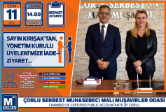 Çorlu Sgm Müdürü'müz Sayin Metin Kirişak, Yönetim Kurulu Üyeleri'mize İade-İ Ziyarette Bulundu