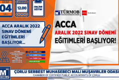 Acca Aralik 2022 Sinav Dönemi Eğitimleri Başliyor