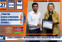 Yönetim Kurulu'muzdan, Bariş Gündoğdu'ya Ziyaret