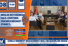 Meslek Büyüğümüz Halil Çivici'den Oda'miza Nezaket Ziyareti