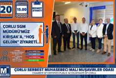 Yönetim Kurulumuz Çorlu Sosyal Güvenlik Merkez Müdürü Sayin Metin Kirişak' İ Makaminda Ziyaret Etmiştir