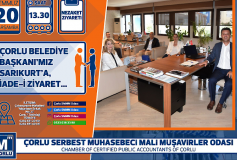 Yönetim Kurulumuz Çorlu Belediye Başkani Sayin Ahmet Sarikurt' U Makaminda Ziyaret Etmiştir