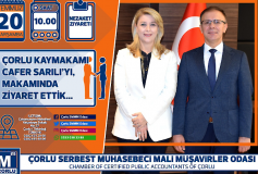 Yönetim Kurulumuz Çorlu Kaymakami Sayin Cafer Sarili'yi Makaminda Ziyaret Etmiştir