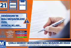 Denizbank' İn Mali Müşavirlere Özel Ayricaliklari
