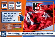 Demokrasi Ve Milli Birlik Günü'nüz Kutlu Olsun..