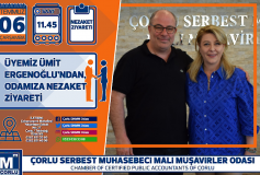 Üyemiz Ümit Ergenoğlu'ndan, Odamiza Nezaket Ziyareti