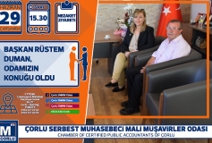 Başkan Rüstem Duman, Odamizin Konuğu Oldu