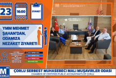 Ymm Mehmet Şahan'dan,odamiza Nezaket Ziyareti