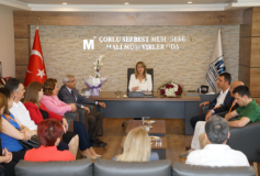 Çorlu Belediye Başkanı Sayın Ahmet Sarikurt'un Tebrik Ziyareti