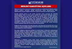 Mesleki Kamuoyuna Açiklama