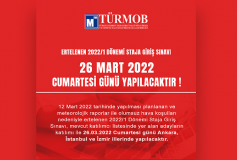 Ertelenen 2022/1 Dönemi Staja Giriş Sınavı, 26 Mart 2022 Cumartesi Günü Yapılacaktır.