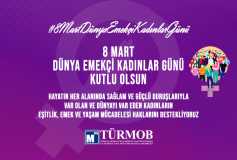 Türmob Basın Bülteni 8 Mart Dünya Emekçi Kadınlar Günü