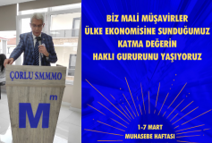 1-7 Mart Muhasebe Haftası Nedeniyle Oda Başkanımız Smmm İbrahim Otsekin' İn Konuşması