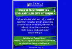 Beyan Ve Ödeme Sürelerinin Uzatılması Talebi Gib'e İletilmiştir