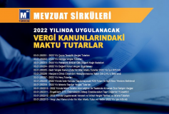 2022 Yılında Uygulanacak Olan Vergi Kanunlarındaki Maktu Tutarlar