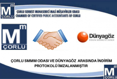 Çorlu Smmm Odamiz İle Dünyagöz Çorlu Hastanesi Arasinda İmzalanan Protokol