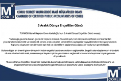 Türmob Basın Bülteni 3 Aralık Dünya Engelliler Günü