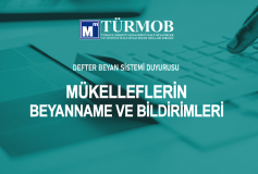 Defter Beyan Sistemi Duyurusu