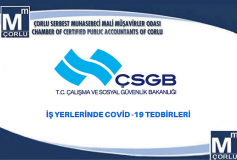 İş Yerlerinde Covid-19 Tedbirleri
