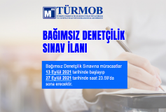14 Kasım 2021 Tarihli Bağımsız Denetçilik Sınav İlanı