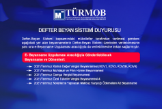 Defter Beyan Sistemi Duyurusu