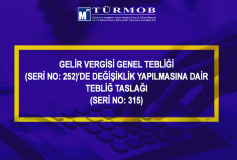 Gelir Vergisi Genel Tebliği (Seri No:252)'de Değişiklik Yapılmasına Dair Tebliğ Taslağı (Seri No:315)