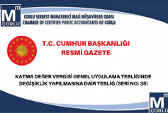 Katma Değer Vergisi Genel Uygulama Tebliğinde Değişiklik Yapilmasina Dair Tebliğ (Seri No: 35)
