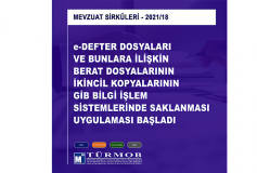 E-Defter Dosyaları Ve Bunlara İlişkin Berat Dosyalarının İkincil Kopyalarının Gib Bilgi İşlem Sistemlerinde Saklanması Uygulaması Başladı