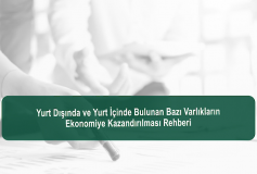 Yurt Dışında Ve Yurt İçinde Bulunan Bazı Varlıkların Ekonomiye Kazandırılması Rehberi
