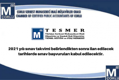 2021 Yılı Sınav Takvimi Belirlendikten Sonra İlan Edilecek Tarihlerde Sınav Başvuruları Kabul Edilecektir.